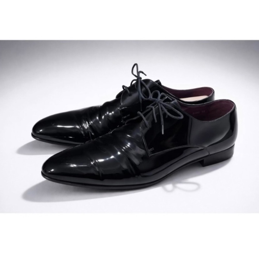 To Boot New York Adam Derrick Black Patent Leather Oxford Dress Shoes Mens 12